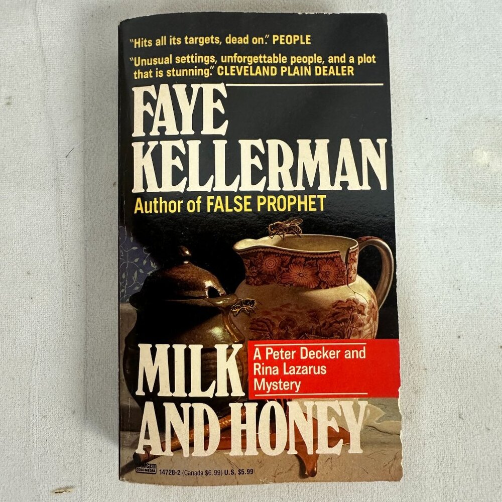 Milk And Honey By Faye Kellerman Paperback 1990 Seventh Printing Mystery